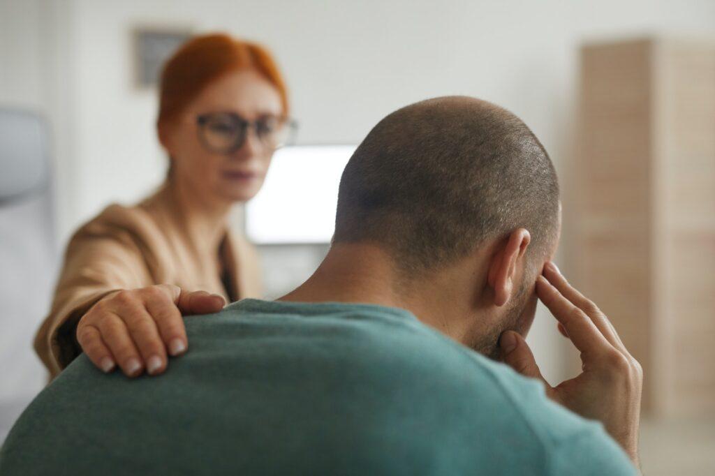 Man worried about his problems